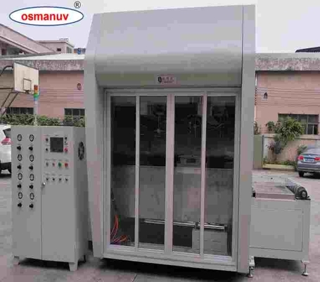 สําหรับการบําบัดพื้นผิว 0-3m / Min ความเร็วฝาผิว เครื่องเคลือบสเปรย์ของ 1000mm ความยาวการแปรรูปขั้นต่ําและความกว้างสเปรย์ 300mm