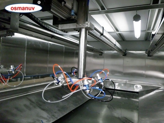 สําหรับแผ่นเหล็ก, แคลเซียมซิลิแคตบอร์ด Spray Gun กว้างอัตโนมัติ Spray Coating อุปกรณ์สําหรับความกว้างการเคลือบที่มีประสิทธิภาพ