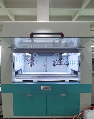 1100mm * 410mm * 1100mm เครื่องเคลือบสเปรย์อัตโนมัติ 1.0-1.5mm กว้างปืนสเปรย์