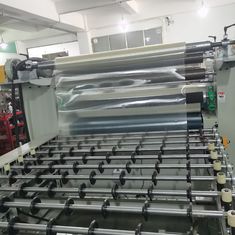 สายการเคลือบผิวด้วยรังสี UV LED แบบกะทัดรัดสำหรับการถ่ายโอนลายบนแผงไม้คอมโพสิตที่เป็นมิตรต่อสิ่งแวดล้อม