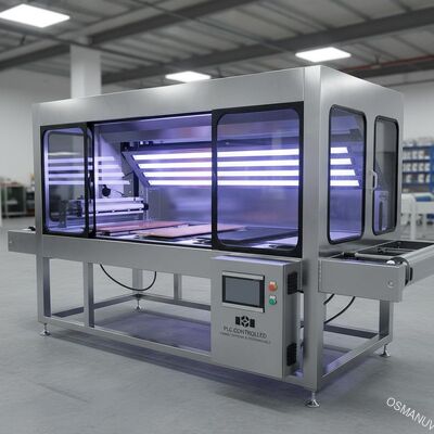ระบบอบ UV อัตโนมัติสำหรับไม้ กระจก และโลหะ – ประหยัดพลังงาน ควบคุมด้วย PLC และปรับแต่งได้