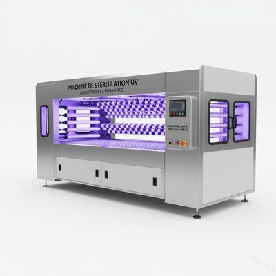 เครื่องฆ่าเชื้อ UV สําหรับอาหารและบรรจุ √ ขนาดของคอนเวียร์และการตั้งค่าของหลอดไฟที่สามารถปรับแต่งได้
