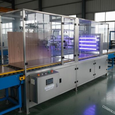 สายเคลือบสีฉีด UV สําหรับการเสร็จสิ้นแผ่นแหลมและการรักษาทันที