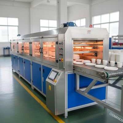 เครื่องเปียก IR Bagasse Pulp Molding ระบบเปียกรวดเร็ว 2.2 เมตร สําหรับการผลิตเครื่องครัวที่ยั่งยืน