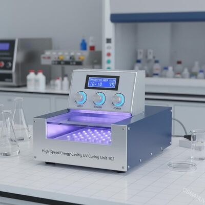 หน่วยรักษา UV ที่ประหยัดพลังงานความเร็วสูง 102 พร้อมพื้นที่การฉายแสงที่สามารถปรับเปลี่ยนได้ สําหรับการใช้งานในห้องปฏิบัติการและปิโลต