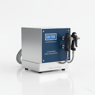 UV 102 เครื่องฉีด UV ค่าใช้งานต่ํา มีปืนฉีดปรับแต่งปริมาณและร่องรอยเล็ก