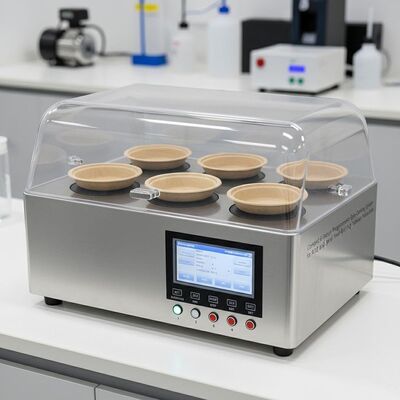 ระบบเคลือบสปินที่สามารถโปรแกรมได้ 6 สถานที่ที่คอมแพคต์สําหรับ R & D และการผลิตเครื่องมือโต๊ะผงชุดเล็ก