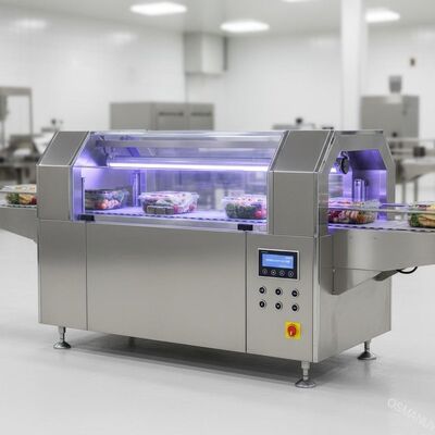 เครื่องฆ่าเชื้ออุโมงค์ UV-C กำลังสูงสำหรับบรรจุภัณฑ์อาหารโปร่งใส