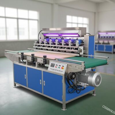 เครื่องเคลือบลูกกลิ้งไม้ยูวีความสูง 9KW 850 มม. พร้อมมอเตอร์