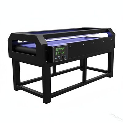 เครื่องลำเลียง Uv สีดำ 27.5KW 3m / นาทีพร้อมจอแสดงผลความเร็ว LED