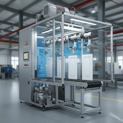 60KW Mitsubishi Servo Motor Spray Coating Equipment สำหรับแผงประตู