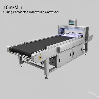 10m / นาที 1320mm ความกว้าง Curing Photoelectric Transverse Conveyor