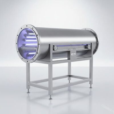 Sus 304 เครื่องฉายรังสี UV คลื่นแสงท่อสแตนเลส 1m / นาที