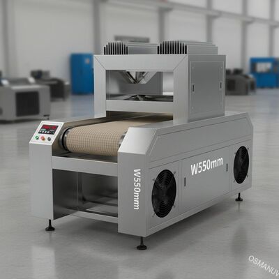 6.8KW W550mm สายพานลำเลียงเครื่องบ่ม UV ระบบระบายความร้อนด้วยอากาศ