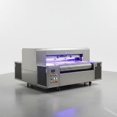 เครื่องบ่มพื้น Uv หนา 18KW 1.5 มม. พร้อมสายพานตาข่ายเทฟลอน