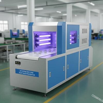8m / นาที AC 220V 4.8KW เครื่องบ่ม UV ป้องกันสนิมฝุ่น
