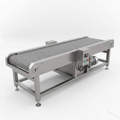 W1320mm 1m / นาทีสายพานลำเลียงสแตนเลสเครื่อง / สายพานตาข่าย