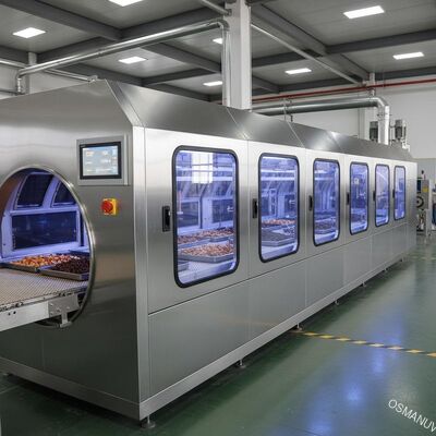 เครื่องแห้งไมโครเวฟอาหารอุตสาหกรรม 380V 10m/Min สําหรับดินกระดาษกล่อง