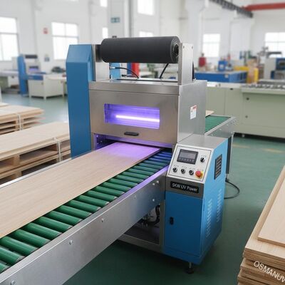 เครื่องเคลือบ UV Single Roll 5KW 5 - 20m / นาทีสำหรับไม้