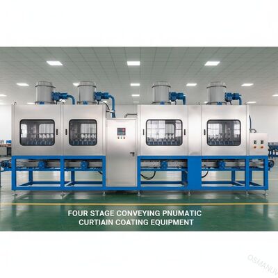 อุปกรณ์เคลือบม่านนิวเมติกสี่ขั้นตอน 60KW 380V 50HZ