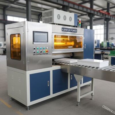 Mitsubishi PLC Control 4.5KW เครื่องเคลือบ UV สำหรับแคลเซียมซิลิเกตบอร์ด
