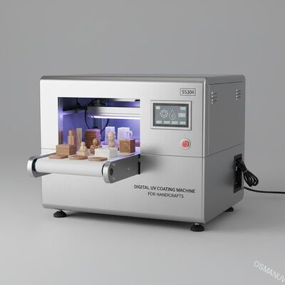เครื่องเคลือบ UV SS304 แบบดิจิตอลสำหรับงานหัตถกรรม