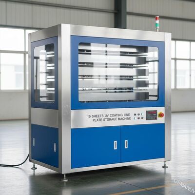 เครื่องเก็บแผ่นเคลือบ Uv 10 แผ่น 50HZ ความเร็ว 2m / นาที