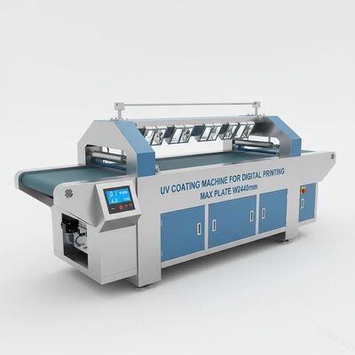 เครื่องเคลือบ UV สำหรับการพิมพ์ดิจิตอล 0.1M / นาที 4KW W2440mm Max Plate