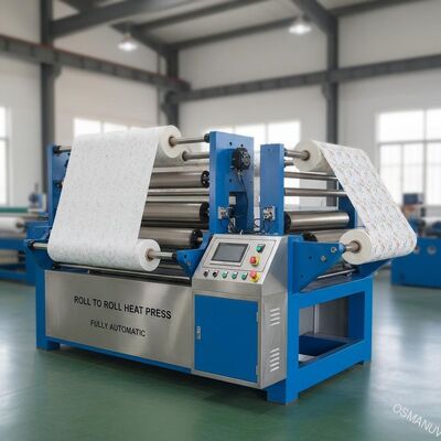 410V 50HZ 3m / Min Roll To Roll เครื่องรีดความร้อน / เครื่องกดความร้อนอัตโนมัติ