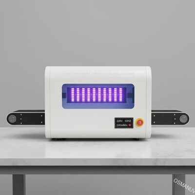 220V 50HZ คอมพิวเตอร์หลอดไฟสีขาว UV LED เครื่องบ่ม 200 ม. / นาที