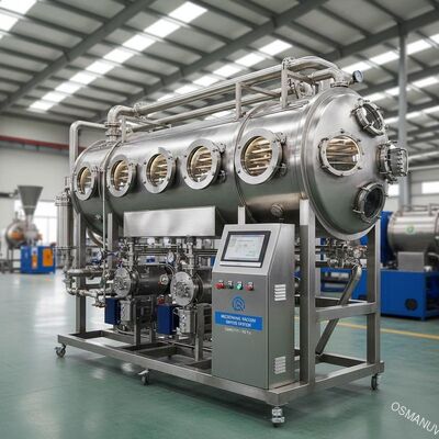 ระบบเครื่องแห้งคลื่นไมโครเวฟความจุสูง - ปรับปรุงตามต้องการ 1-10T / h