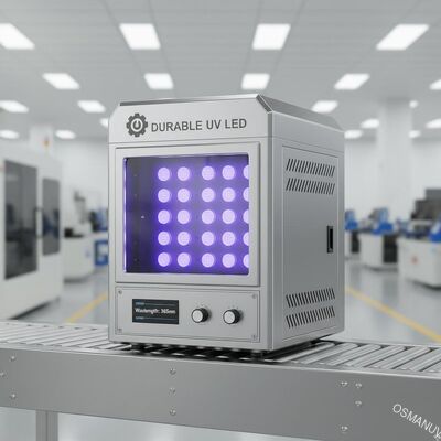 เครื่องบํารุง UV LED ทนทานสําหรับสายการผลิต - ความยาวคลื่น 365nm 300mm*300mm*400mm