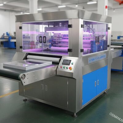 อัตโนมัติ UV เครื่อง laminating สําหรับแผ่น Acrylic กระดาษกระจกตกแต่ง