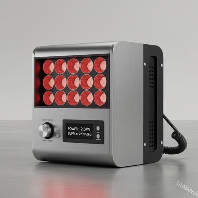 เครื่องแห้งอินฟราเรดที่พัฒนามีการใช้งานพลังงาน 2.5KW และไฟฟ้า 220V / 50Hz