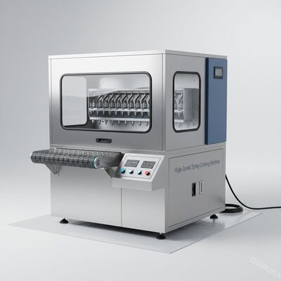 เครื่องเคลือบสเปรย์ความเร็วสูง AC220V / 50HZ พลังงาน 0-3m / min ความเร็ว