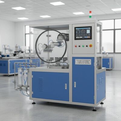 0-180° เครื่องเคลือบสเปรย์ พร้อมระบบควบคุม PLC/HMI สําหรับความหนาของเคลือบ 0.1-3mm