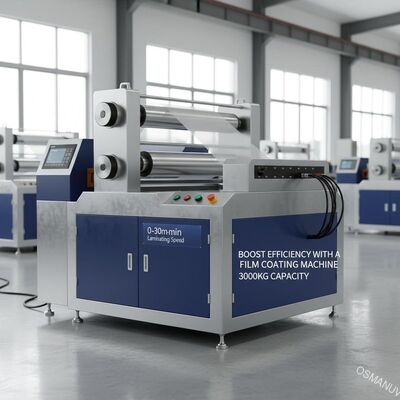เพิ่มประสิทธิภาพด้วยเครื่องเคลือบฟิล์ม 3000KG ความจุ 0-30m / นาที ความเร็ว laminating