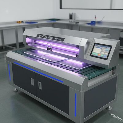 0เครื่องบํารุงความหนา UV ขนาด.2-50 มิลลิเมตร พร้อมระบบควบคุม PLC ระยะเวลาใช้งานของหลอดไฟ 8000 ชั่วโมง