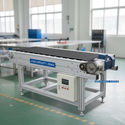 เครื่องขนย้ายเข็มขัดความจุ 200 กิโลกรัม พร้อมเข็มขัดยางและมอเตอร์ servo
