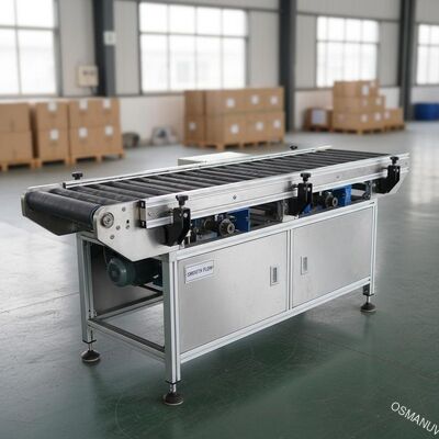 เครื่องขนส่งสายพานอัตโนมัติ 2m * 0.6m * 1.5m ขนาดสําหรับการทํางานที่เรียบร้อย
