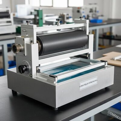 สําหรับการรักษาพื้นผิวของไม้หรือพลาสติกหรือโลหะ Singel Roller Roller Coating Machine ความละเอียดเต็ม