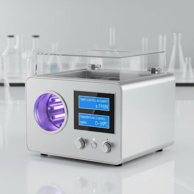 ความแม่นยําการควบคุมเวลา ± 1 นาที เครื่องฉายแสง UV ระยะควบคุมอุณหภูมิ 0-99C