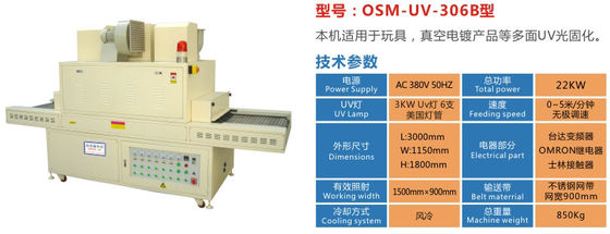 เครื่องบ่มหลายแง่มุม 22KW การพิมพ์หน้าจอพอร์ตฟีดความสูง 10 มม