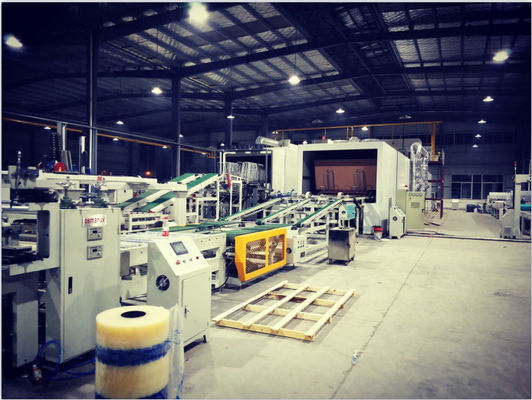 เครื่องเคลือบ UV 90deg ไฟฟ้าหมุนสำหรับแผ่นใยไม้อัดซีเมนต์