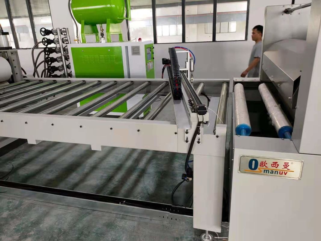 High-Speed Film Laminating Machine with Automatic Cutting for Decorative Wood Grain Applications