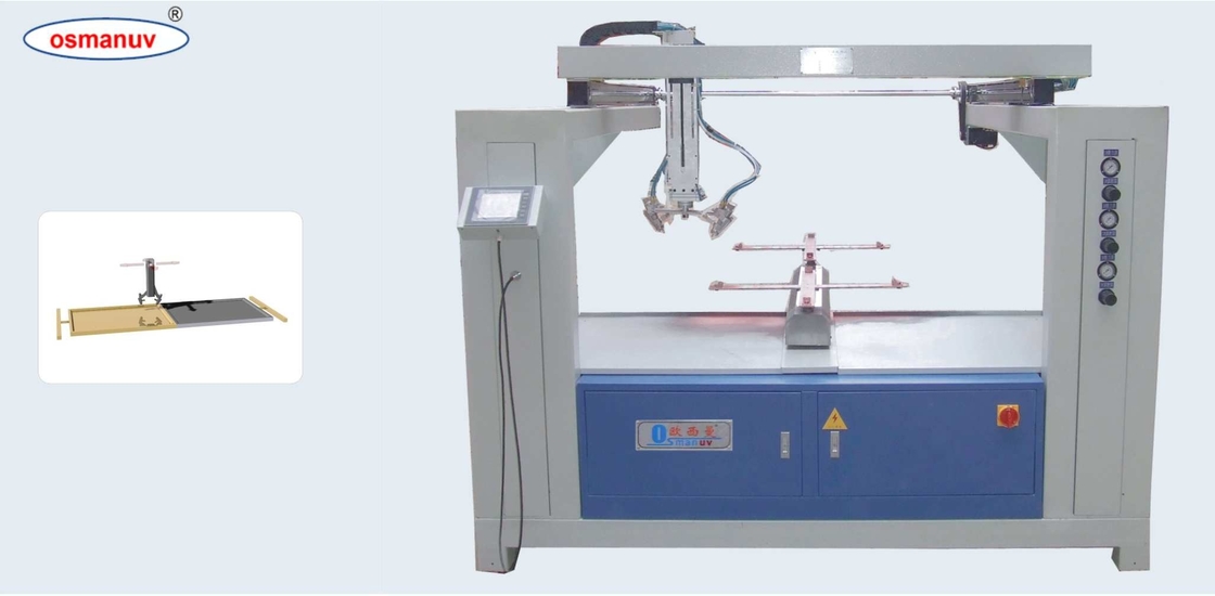 สําหรับการบําบัดพื้นผิว 0-3m / Min ความเร็วฝาผิว เครื่องเคลือบสเปรย์ของ 1000mm ความยาวการแปรรูปขั้นต่ําและความกว้างสเปรย์ 300mm