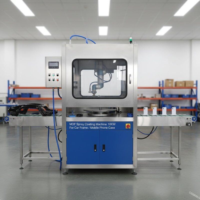 เครื่องเคลือบสเปรย์ MDF 10KW สําหรับกรอบรถยนต์ / กล่องมือถือ