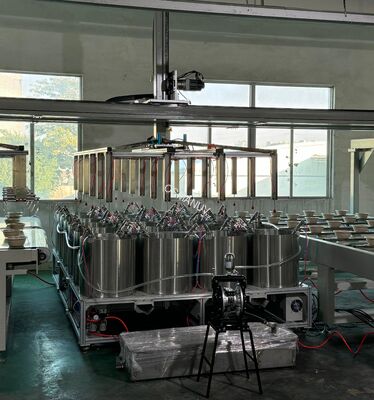 Precision 24-Station Spin Coating System for Pulp Molding with 360° Uniform Coverage, ≥90% Transfer Efficiency, and Customizable Coating Parameters