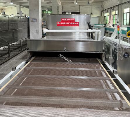 Continuous Microwave Drying Line for Accelerated Curing of Building Panels (Gypsum, Cement Fiber Boards)