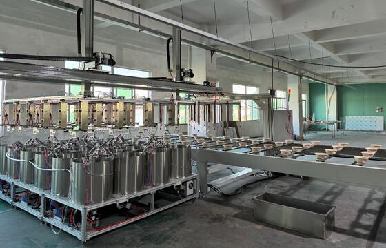 Industrial Rotary Spray Coating Line for Waterproof Pulp Molded Packaging - Heavy-Duty Solution